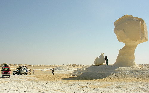 Mushroom rock in White Desert