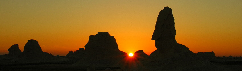 Sunrise in the White Desert