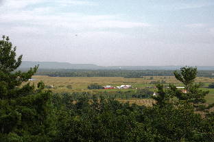 View east along Eardley Escarpment towards Ottawa